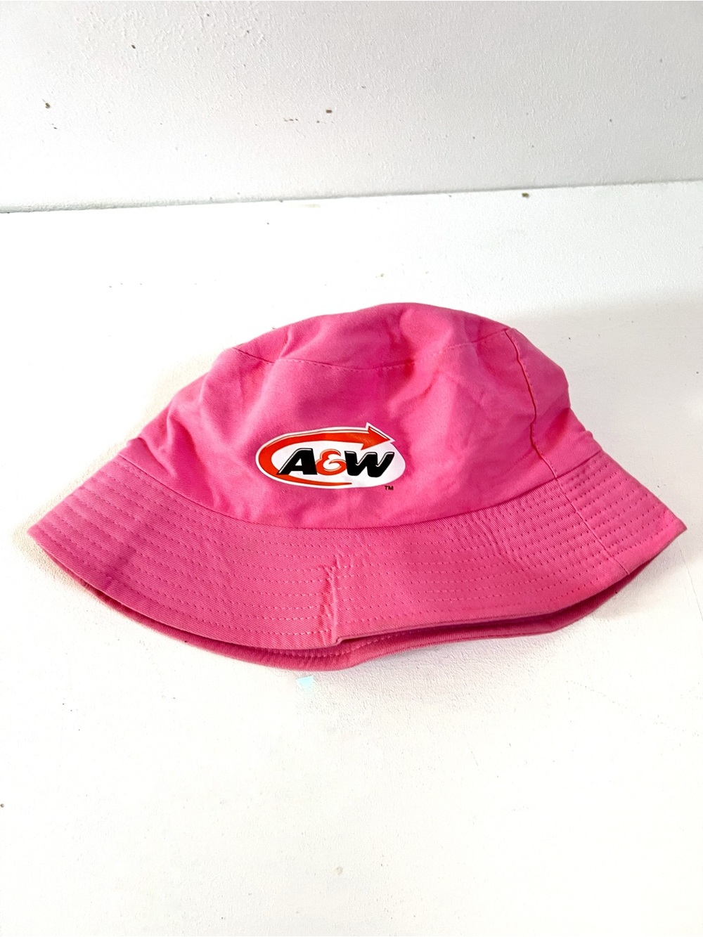 A&W Burgers Logo Pink Bucket Hat